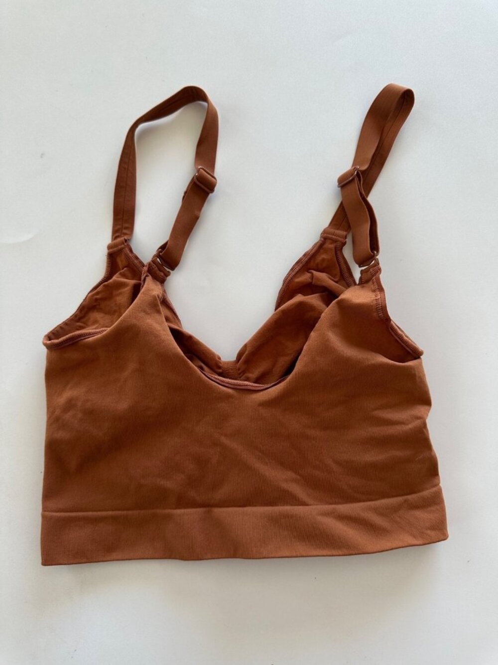 SKIMS LG Seamless Sculpt Bralette in Color: Bronze - Picture 7 of 7